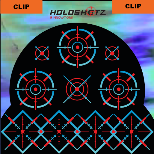NEW PRECISION SHOT 12" x 12" Reflective Halo Target, 4 Sheets Per Pack