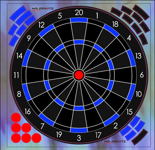 NEW 12 x 12 Reflective Dart Game Targets, 4 Sheets Per Pack