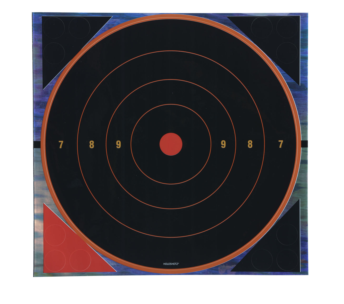 12" x 12" Bullseye Reflective Halo Target, 4 Sheets Per Pack